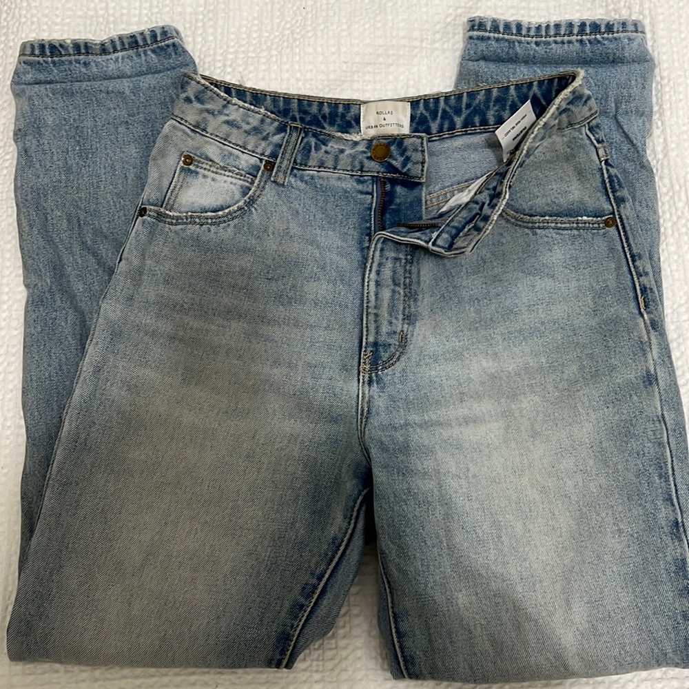 UO x Rollas Straight leg boyfriend jeans